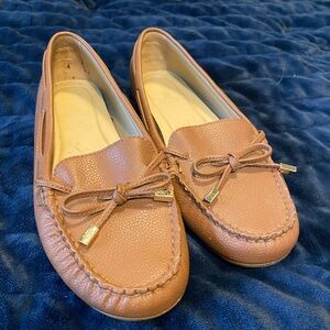 Michael Kors Collection Tan Leather Loafers